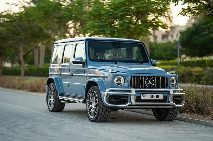 Аренда Mercedes G 63 AMG Blue в Дубае - фото 1