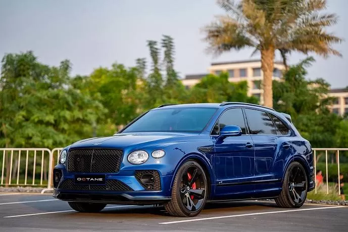 Аренда Bentley Bentayga (blue) в Дубае - фото 1