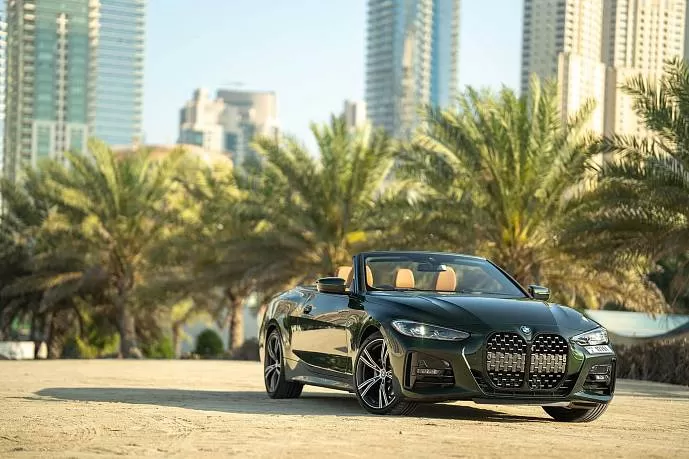 Аренда BMW 420 Convertible Green в Дубае - фото 7