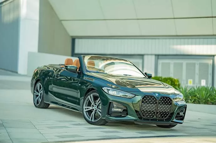 Аренда BMW 420 Convertible Green в Дубае - фото 3